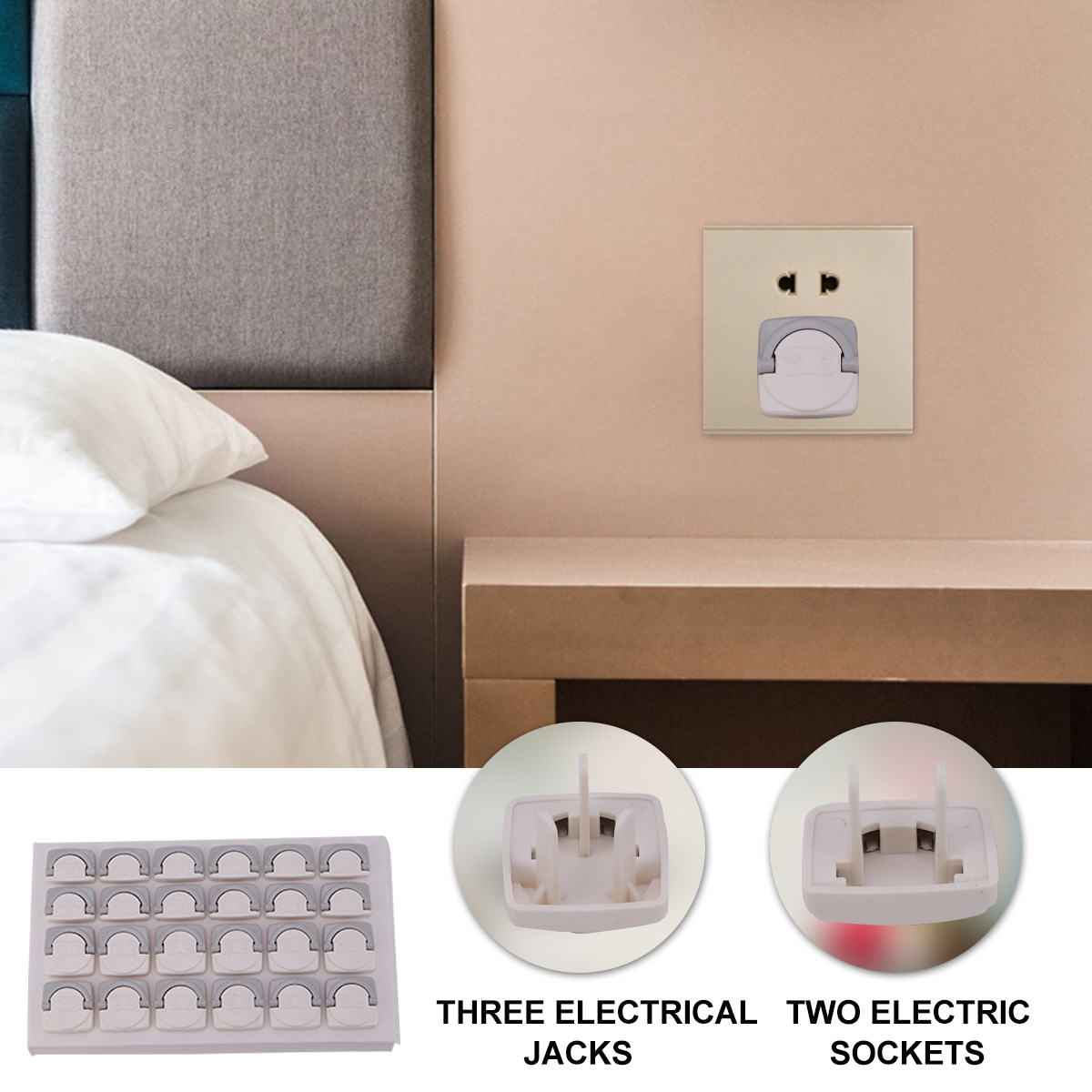 Outlet Cover Baby - 24 Pezzi Copripresa Protettiva per Bambini,